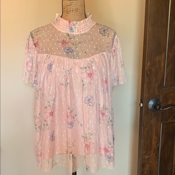 Willow Tops - Gorgeous pink plus blouse-New!